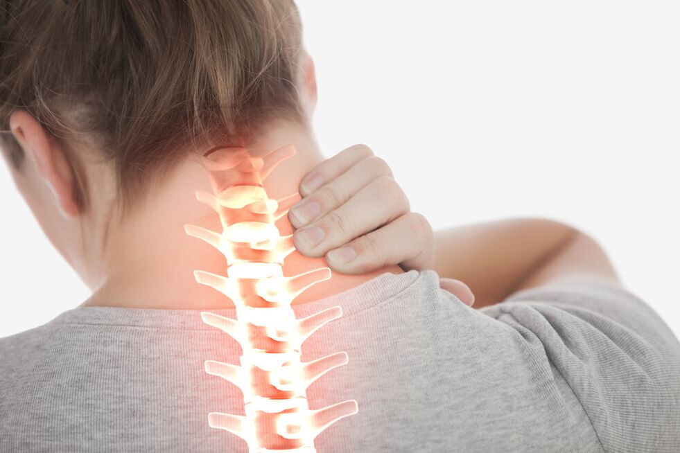 kaklo skausmas dėl osteochondrozės